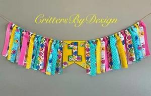 Baby Shark First Birthday Highchair Banner, Baby Shark Party Decorations “New” - Picture 1 of 3