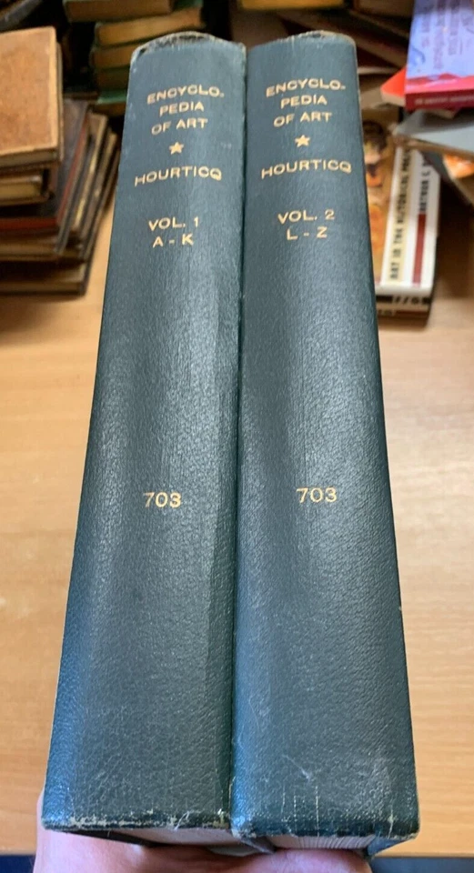 1938 1ST ED "HOURTICQ'S ENCYCLOPEDIA OF ART" VOLUMES 1 & 2 HB BOOKS 4.4kg (EV5) - Image 1 of 4