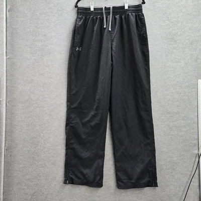 Under Armour Men Activewear Pants L Black Windbreaker Ripstop Gorpcore Logo - Image 1 of 4