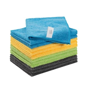 Microfiber Cleaning Cloths, 24-Pack, Size 12" x 16", Lint-Free, Streak-Free, ... - Picture 1 of 8