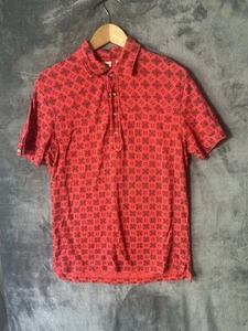Michael Bastian X Uniqlo Men's Sz Medium Navy Red Cotton Polo - Picture 1 of 9