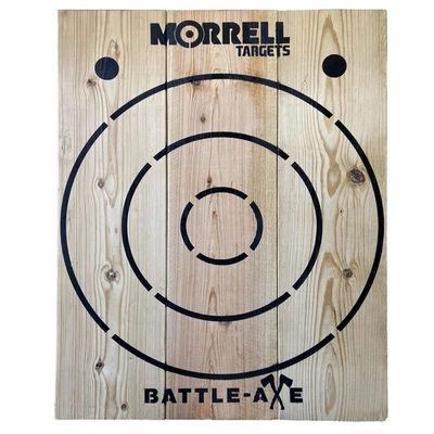 Morrell Targets Battle Axe Single Wood Throwing Hatchet Target Board, Natural - Image 1 of 4