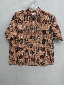 Vintage REYN SPOONER Mele Kalikimaka Limited Edition Floral Tiki Shirt Size XL - Picture 1 of 10