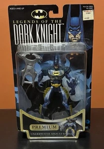 Vintage 1997 Leggende del Cavaliere Oscuro Assalto Subacqueo Batman Figure Kenner - Foto 1 di 9