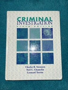 Criminal Investigation 6th Edition Hard Cover - Foto 1 di 7