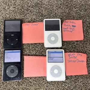 iPod Classic Lot A1136 For PARTS OR REPAIR Lot Of 4 - Picture 1 of 15