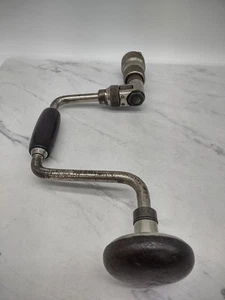 Vintage Wards Master Quality Hand Crank Drill Wood Knob Made In USA - Picture 1 of 5