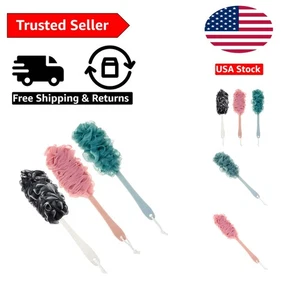 Gentle Exfoliating Back Scrubber with Long Handle - 3 Pack for Ultimate Clean - Picture 1 of 9