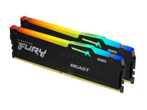 Kingston FURY Beast RGB 64GB (2 x 32GB) 288-Pin PC RAM DDR5 5600 (PC5 44800) - Picture 1 of 4