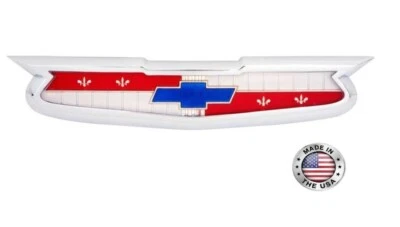 Trim Parts Hood Emblem With Bezel For 1956 Chevy Bel Air 150 and 210 6 Cylinder - Image 1 of 4