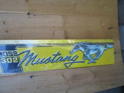 BOSS 302 MUSTANG 3D Pantalla de Metal en Relieve Auto Shop DE LUJO ESTÁNDAR HOT ROD Foto 1 de 4