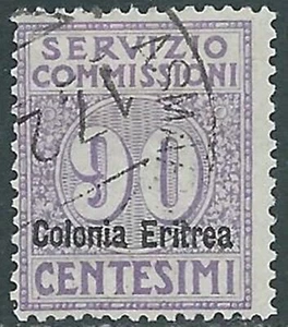 1916 ERITREA SERVIZIO COMMISSIONI USATO 90 CENT - CZ16-9 - Bild 1 von 1
