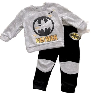 Batman Kids Matching Set Size 2T Toddler Fleece Winter Fall Outfit Dc Comics - Picture 1 of 12