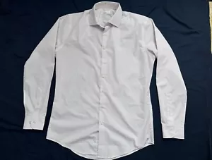 Camisa de vestir NORDSTROM ajuste 15 1/2 (34/35) punto rosa/rojo mediano nueva sin etiquetas - Imagen 1 de 4