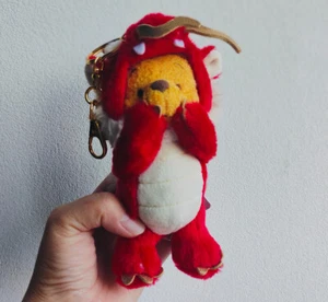 Disney Store 2024 NEW YEAR of Dragon Pooh Plush Keychain - Picture 1 of 6