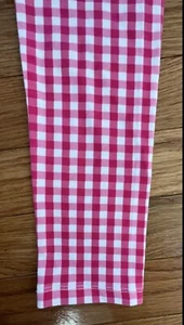 Crewcuts Girls 8 Pink/White Gingham Check Leggings NEW - Picture 1 of 5