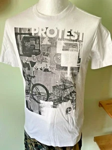 Protest Men's White S/S Tee Shirt Slim Fit Soft Feel New with tags was £20 😎 - Picture 1 of 4