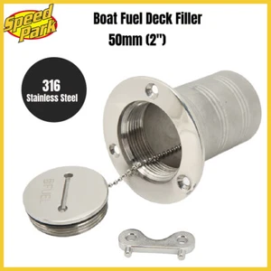(Fuel)Boat Water Deck Fill 50mm Deck Water Tank Deck Fill Filler With Fixed WT - Picture 1 of 32