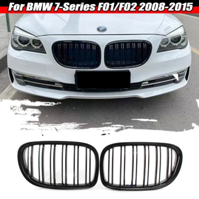 Parachoques delantero ABS negro brillante para BMW Serie 7 F01/F02 2008-2015 14 Foto 1 de 4
