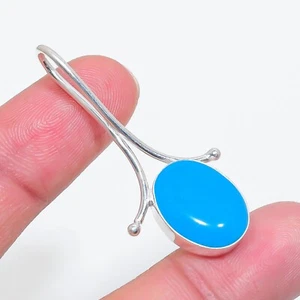 Ciondolo turchese bella addormentata, ciondolo pietra preziosa in argento sterling 925'' - Foto 1 di 3