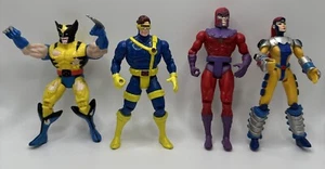 Vintage X-MEN Action Figure TOY BIZ Lot, Wolverine, Cyclops, Magneto & Jean Grey - Picture 1 of 11