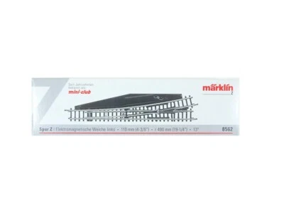 Z Gleis Weiche elektrisch links, Märklin Z 8562, neu, OVP - Bild 1 von 2