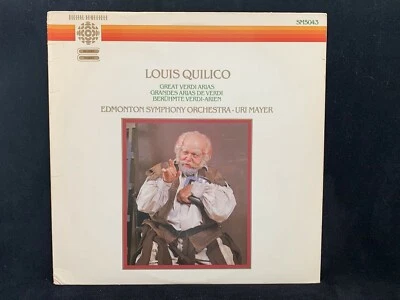 VERDI Arias - LOUIS QUILICO - Uri Mayer, Edmonton - CBC ST LP 1985 - Image 1 of 4