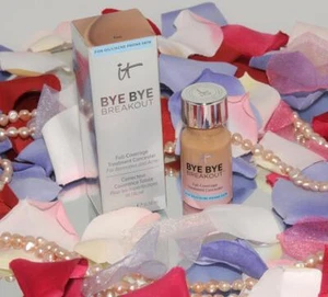 IT Cosmetics ~ Bye Bye Breakout Full Coverage Treatment Concealer Tan .35 oz NEW - Picture 1 of 1