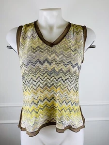 Missoni Woman's Sleeveless Top Multicolor Sz S M ~ Made in ITALY ~ - Picture 1 of 9