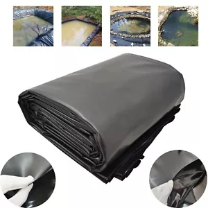 HDPE Black Fish Pond Liner 20mil 20'*20'(6m*6m) Aquaculture Farm Geomembrane - Picture 1 of 22