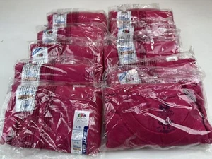 12 T-shirt Fruit Of The Loom uomo LG Platinum Crew rosa punzone lotto L tinta unita - Foto 1 di 4