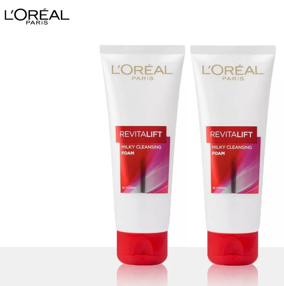 L'Oreal Paris Revitalift espuma limpiadora lechosa 100 ml x 2 dúo Foto 1 de 1