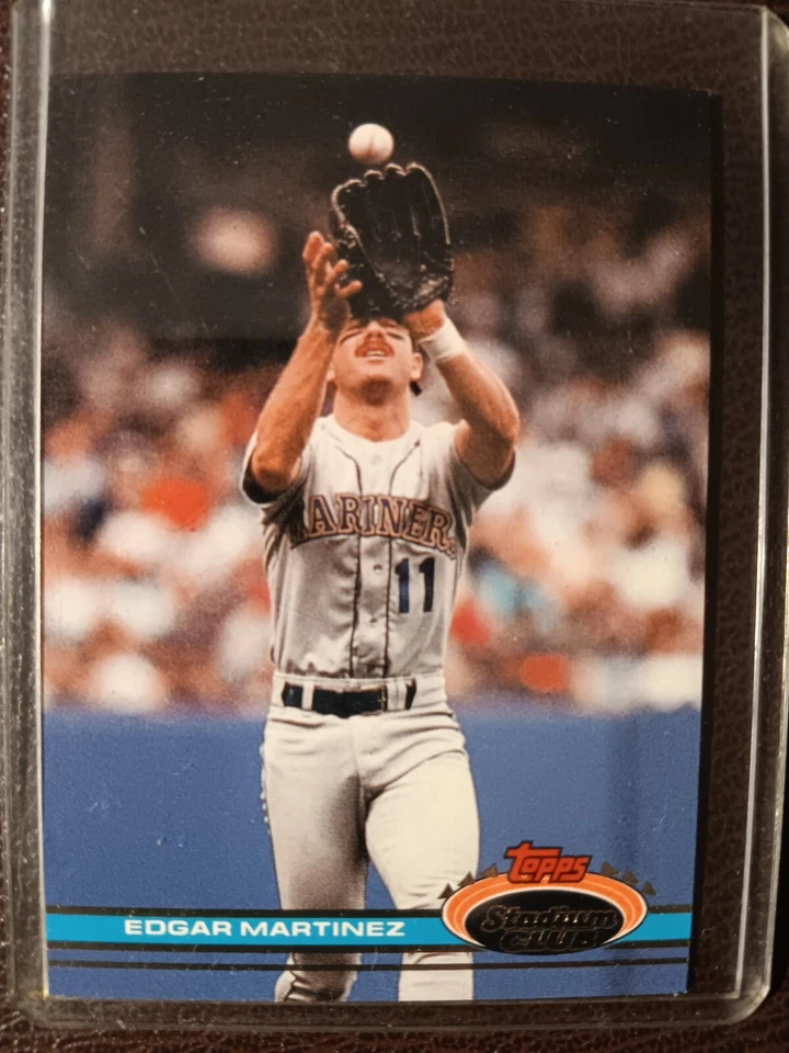EDGAR MARTINEZ SEATTLE MARINERS 1991 STADIUM CLUB BASEBALL CARD #47 - Image 1 of 1