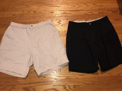 Shorts IVY CREW CLASSICS frente de sarja plissada + PAR GRÁTIS CÁQUI masculino tamanho 34 👖#c2 - Imagem 1 de 4