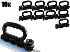 10 x Vierfach Fitting Endbeschlag Endfitting f. Airlineschiene 4000 daN,klappbar