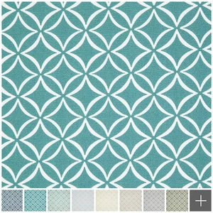 novely® HANAU EVITA Polsterstoff Raute Kreise Blumen Möbelstoff Dekostoff - Bild 1 von 14