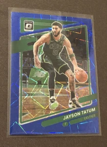 2021-22 Donruss Optic Jayson Tatum Blue Velocity Prizm Boston Celtics #25 - Picture 1 of 3