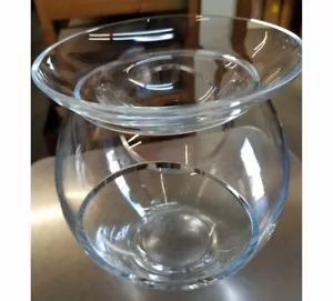 Clear Glass Aroma Oil Burner Tealight Candle Wax Melt Tart Warmer - Picture 1 of 5
