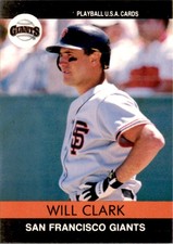 1991 Playball U.S.A. Will Clark San Francisco Giants #91-3