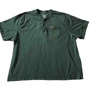 Wrangler Riggs Workwear Henley S/S Hemd grün Utility Tasche Herren große Größe 4X 4XL - Bild 1 von 9