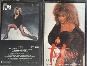 LOT OF 2 TINA TURNER CASSETTES: Private Dancer & Break Every Rule - Picture 1 of 3