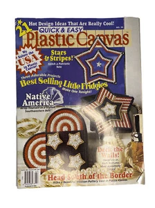Plastic Canvas Quick & Easy Magazine June-July 95 Sea Patriotic Southwestern - Picture 1 of 14