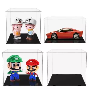 Dust Proof Clear Plastic Acrylic Display Case Protection Storage Showcase Stand - Picture 1 of 38