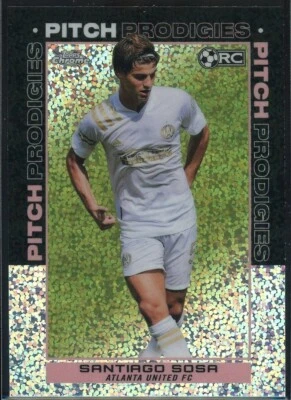 2021 Topps Chrome MLS Pitch Prodigies Speckle Refractor Santiago Sosa Rookie RC - Image 1 of 2