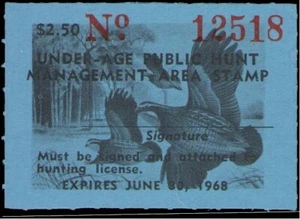 XItem Florida Hunt Mgmt Area 1967 $2.50 (blue,quail) - Picture 1 of 1