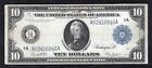 Fr. 907A 1914 $10 Ten Dollars Frn Federal Reserve Note Boston, Ma Very Fine