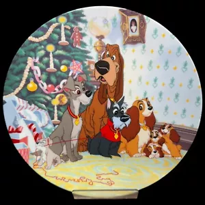 Disney Lady and the Tramp Merry Christmas to All Knowles Sammelteller LE 1992 - Bild 1 von 13