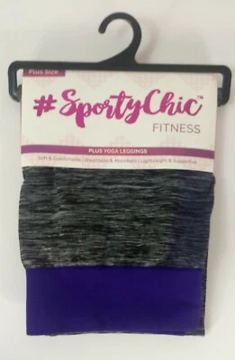 Leggings Deportivos Chic Fitness Yoga - TALLA GRANDE Hasta el Tobillo Apoyo Negros  Foto 1 de 3