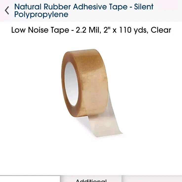 Uline S-423 Industrial Tape 2" x 110 yds -2 Mil, Clear