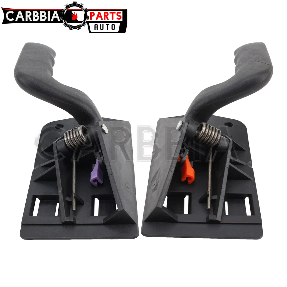 Juego de 2 pares de manijas interiores interiores negras para camioneta Silverado Foto 1 de 4